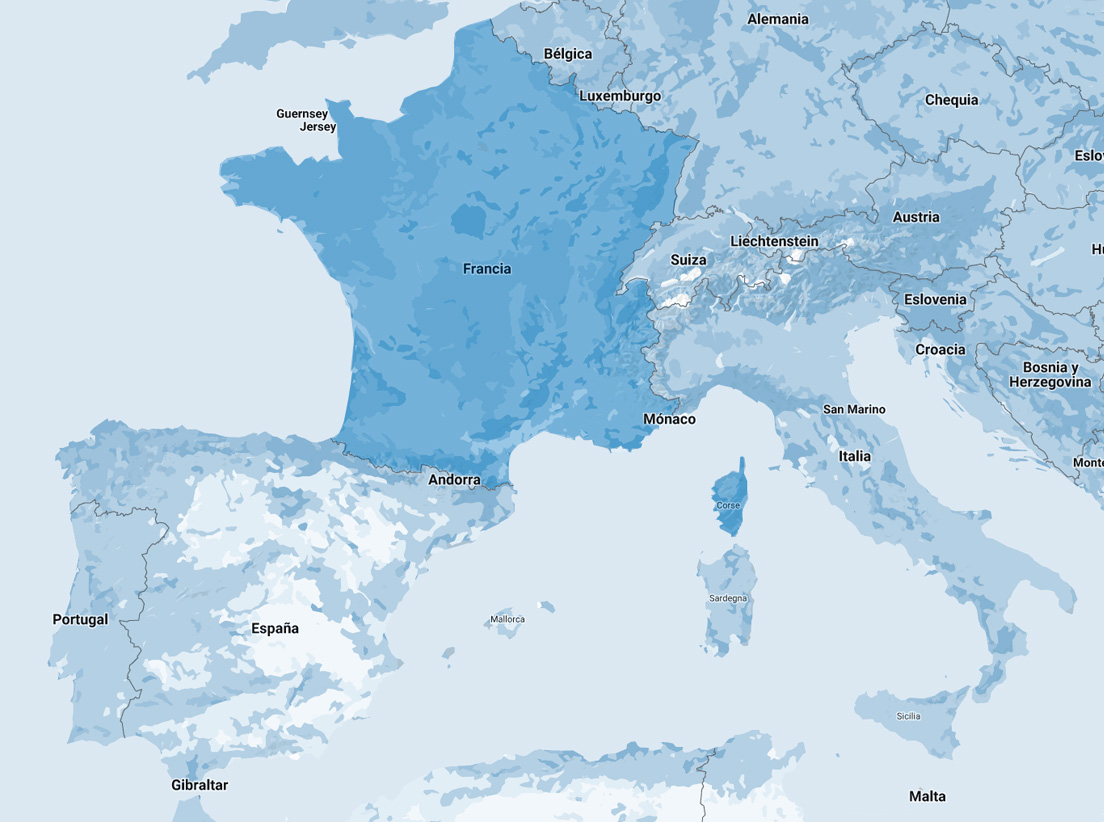 Lecta in France map